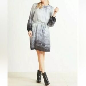 Cloth & Stone | NWT Anthropologie ombré gathered tie waist mini dress si…